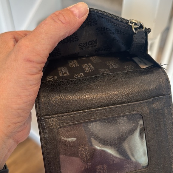 MK wallet Michael Kors, small black wallet with change pouch - Picture 5 of 8